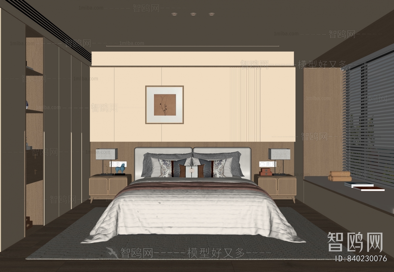 New Chinese Style Bedroom