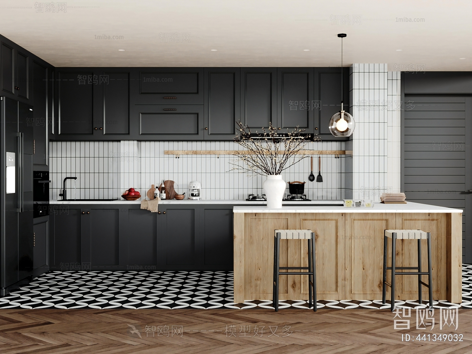 French Style Open Kitchen