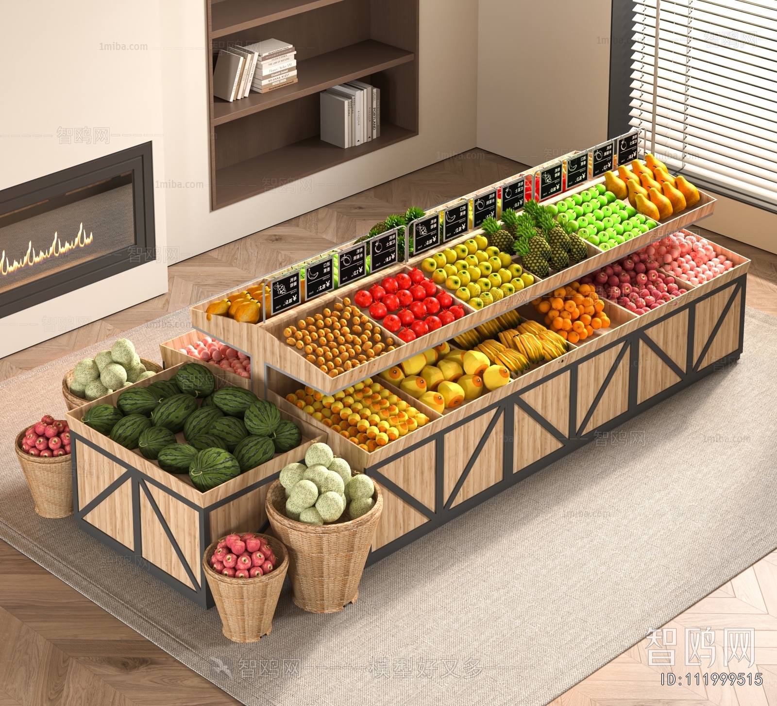 Modern Supermarket Shelf