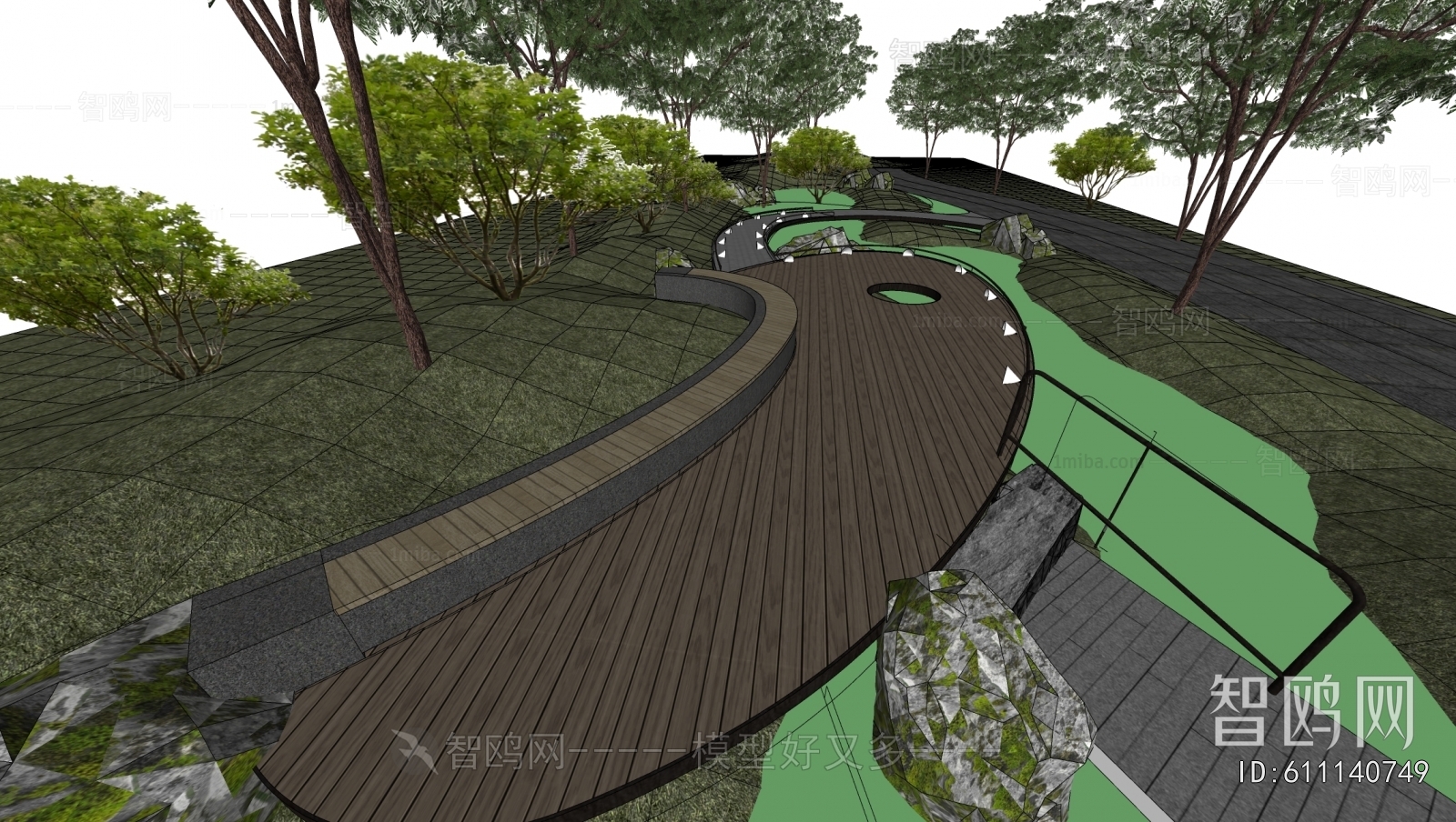 Modern Park Landscape