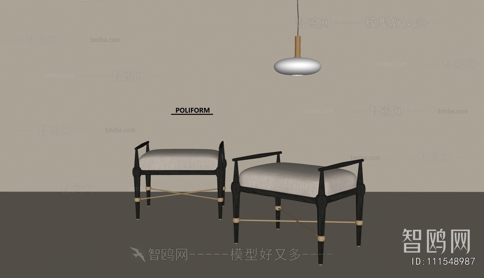 French Style Sofa Stool