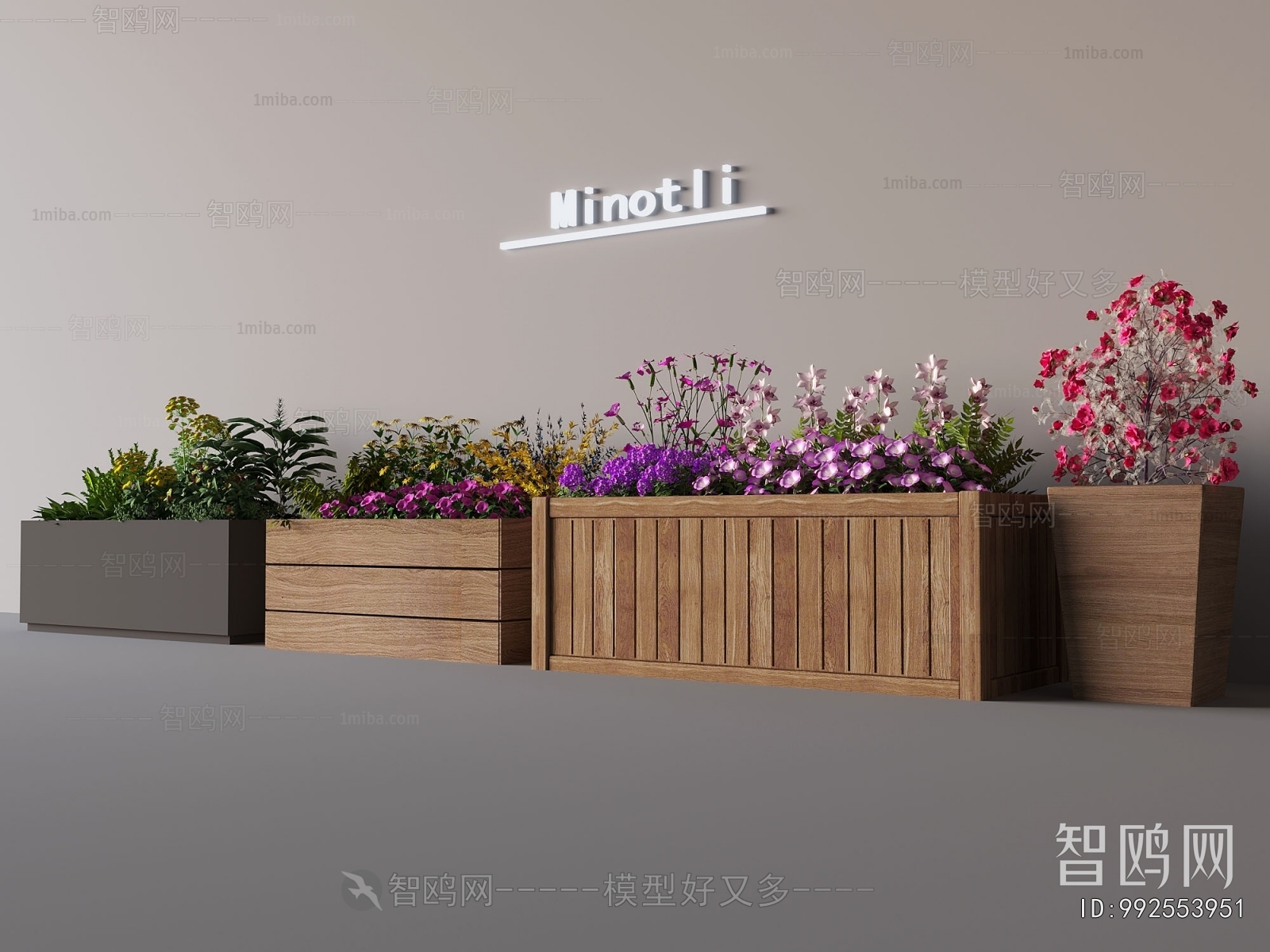 Modern Flower Bed, Flower Bowl, Flower Box