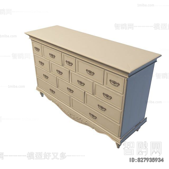 Simple European Style Side Cabinet