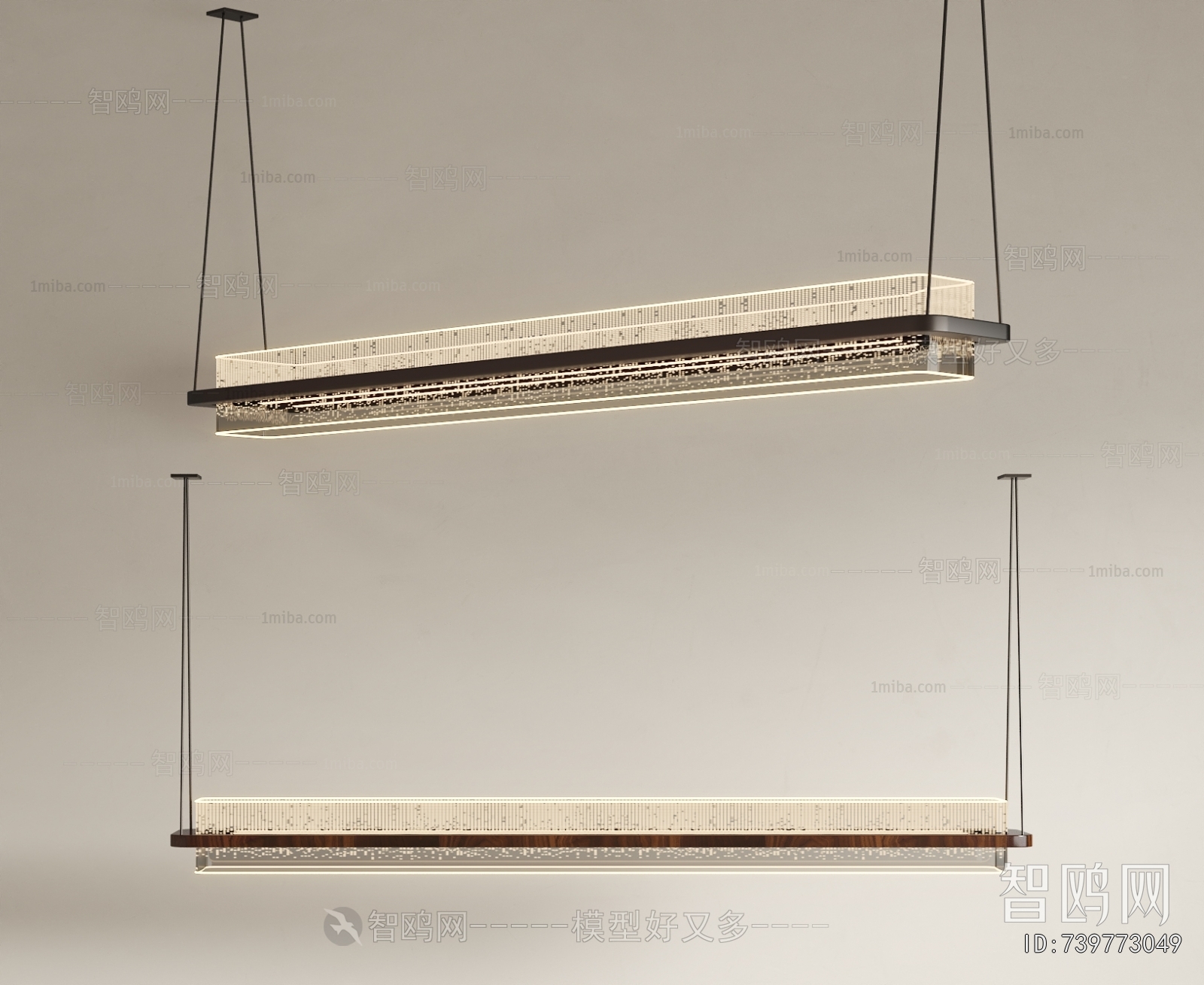 Modern Long Chandelier