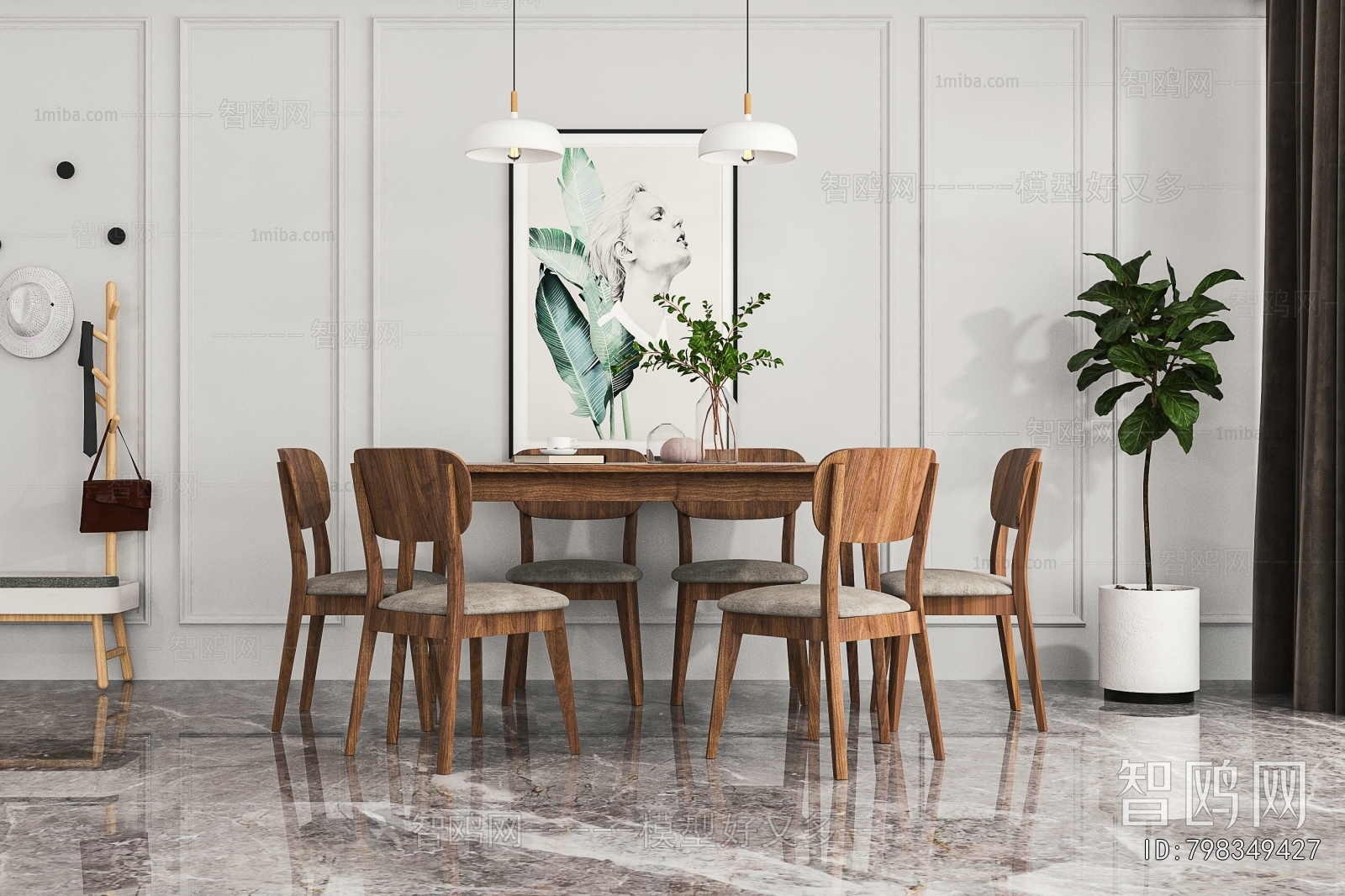 Nordic Style Dining Table And Chairs