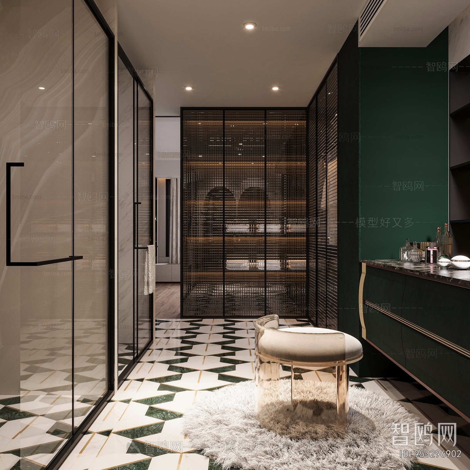 Modern Clothes Storage Area