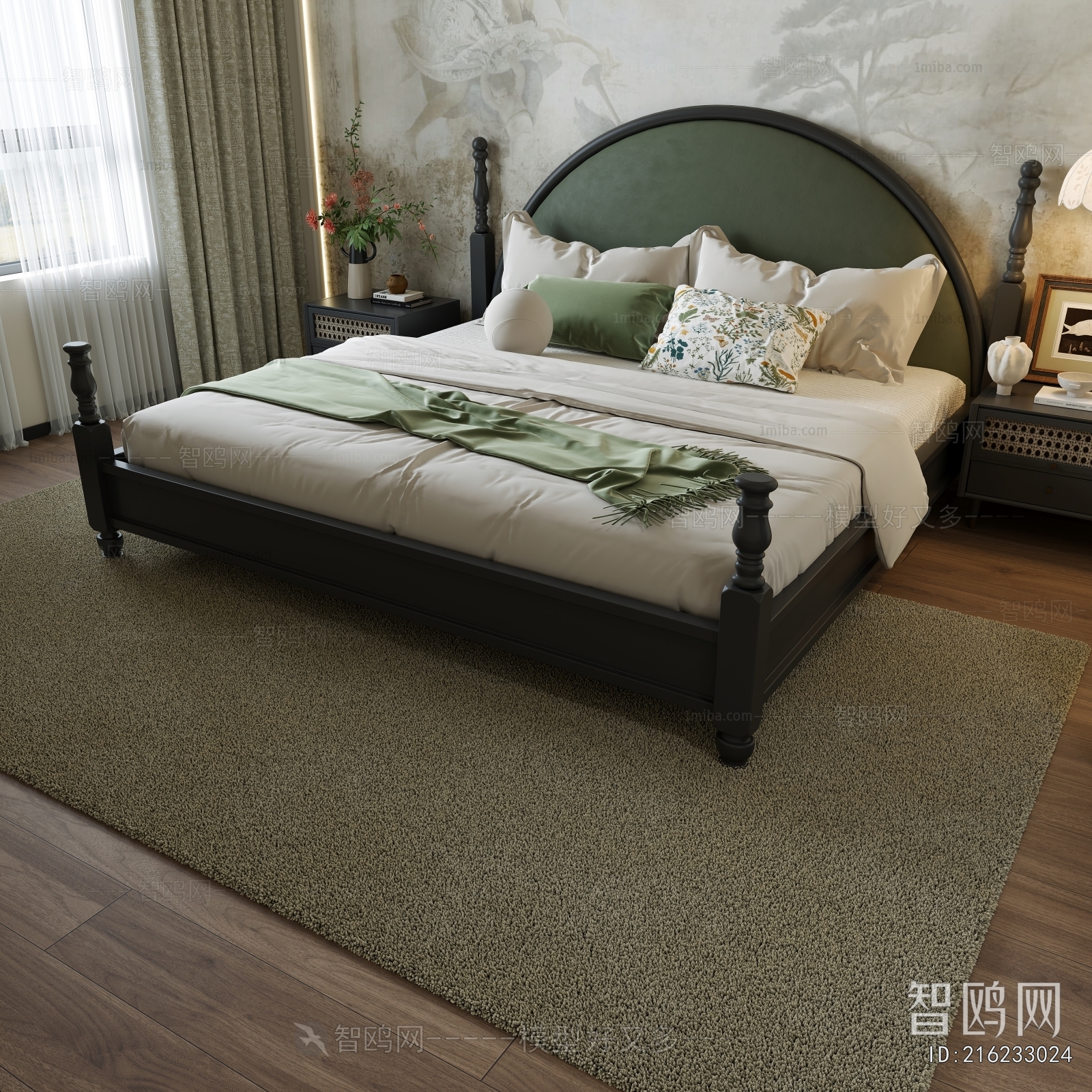 French Style Double Bed