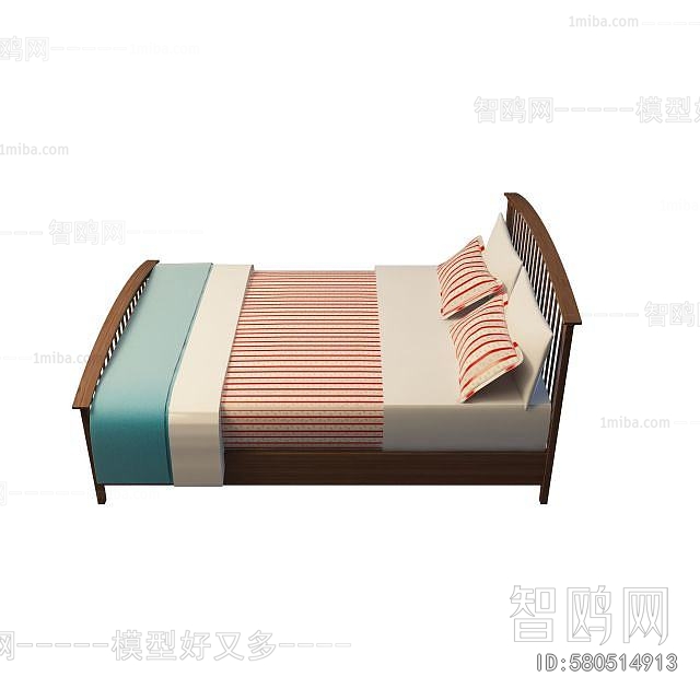 New Chinese Style Double Bed