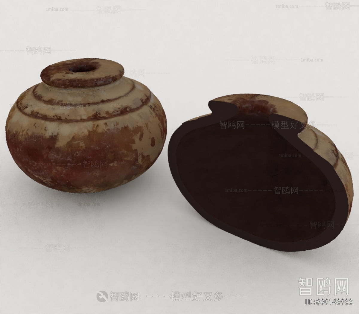 Wabi-sabi Style Clay Pot