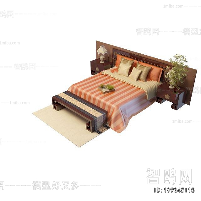 Chinese Style Double Bed