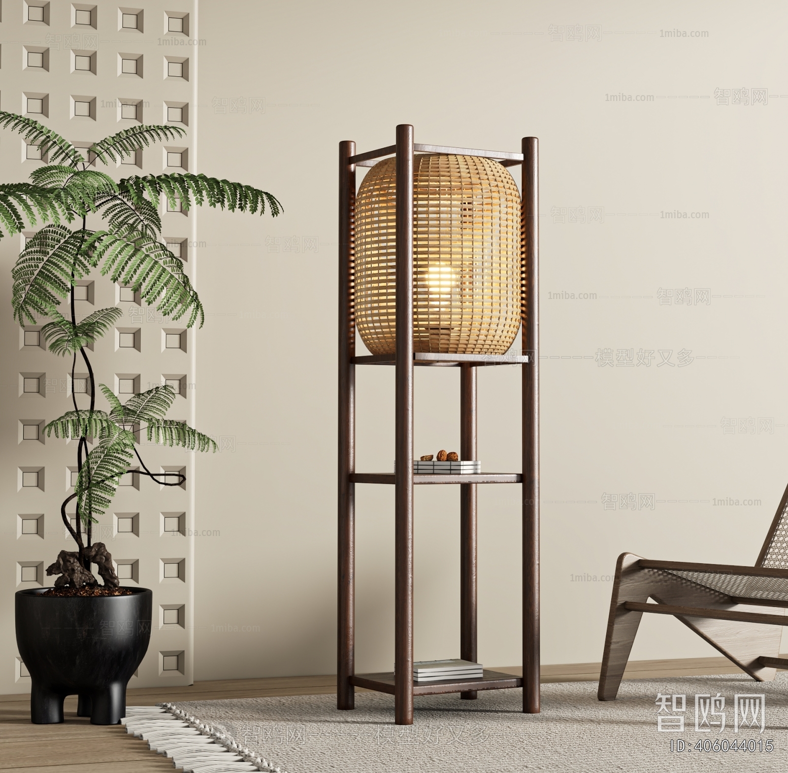 New Chinese Style Floor Lamp