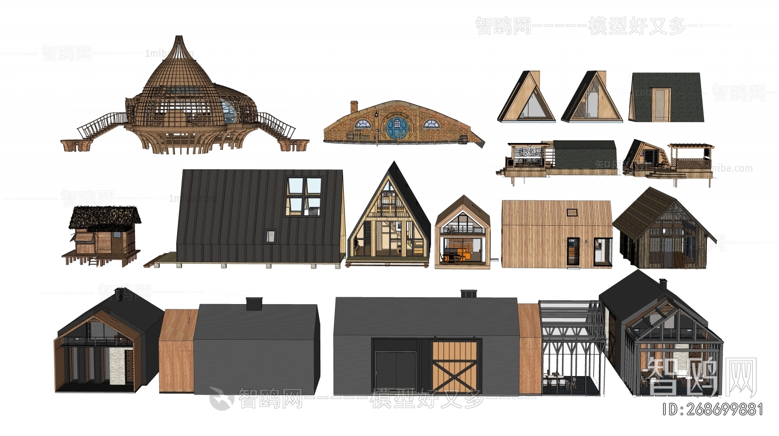 New Chinese Style Appearance Of Commercial Building