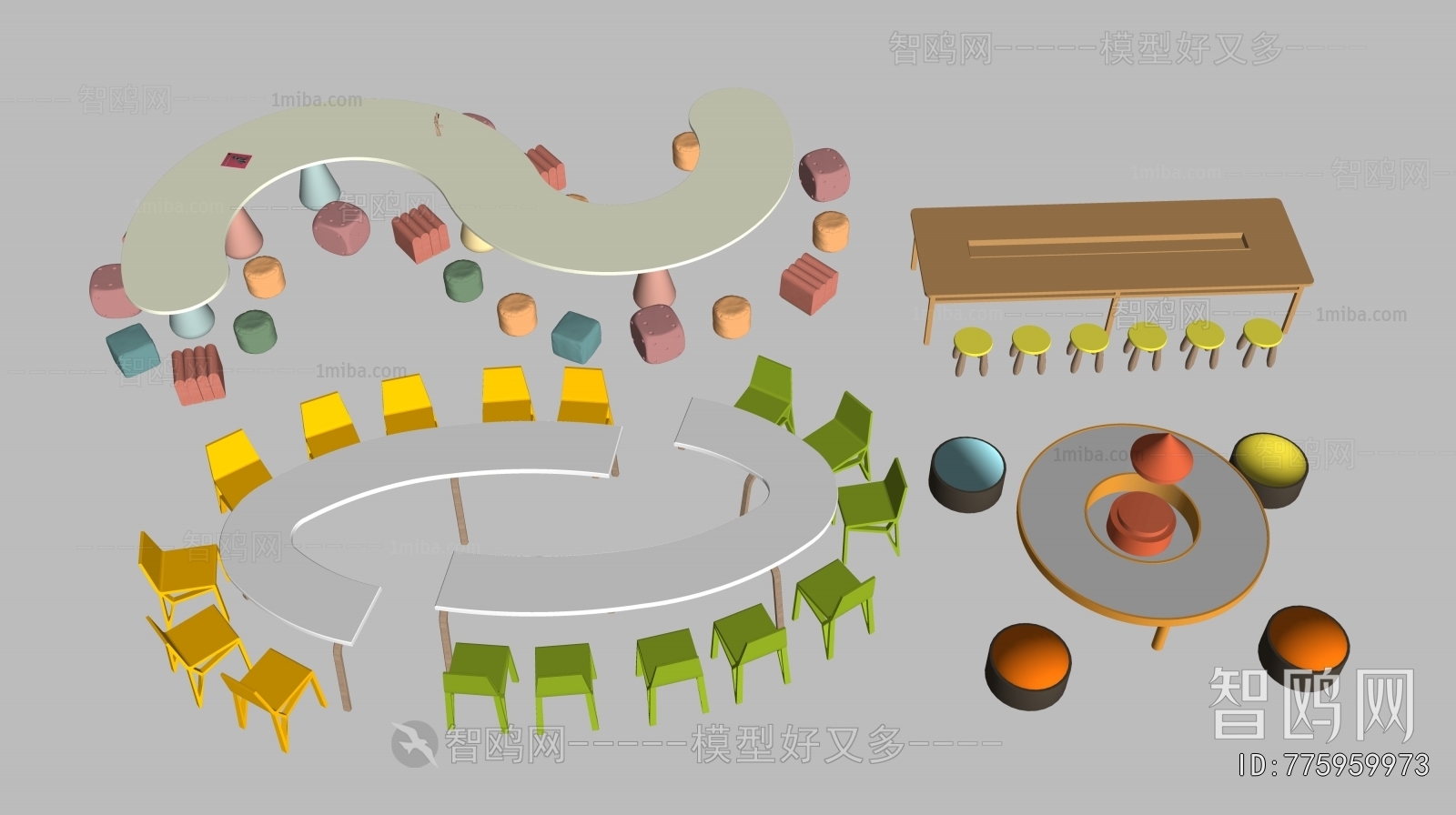 Modern Children's Table/chair