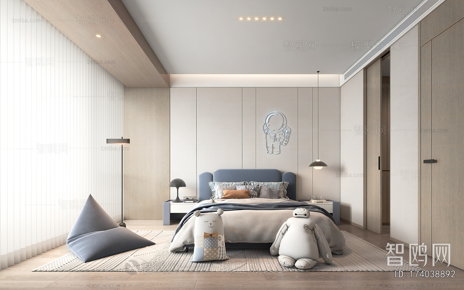 Modern Boy's Room And Son's Room