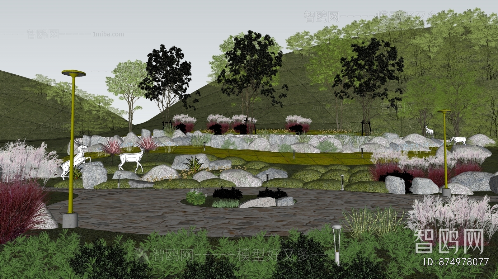 Modern Park Landscape