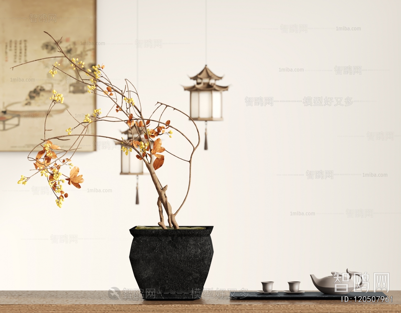 New Chinese Style Desktop Plant