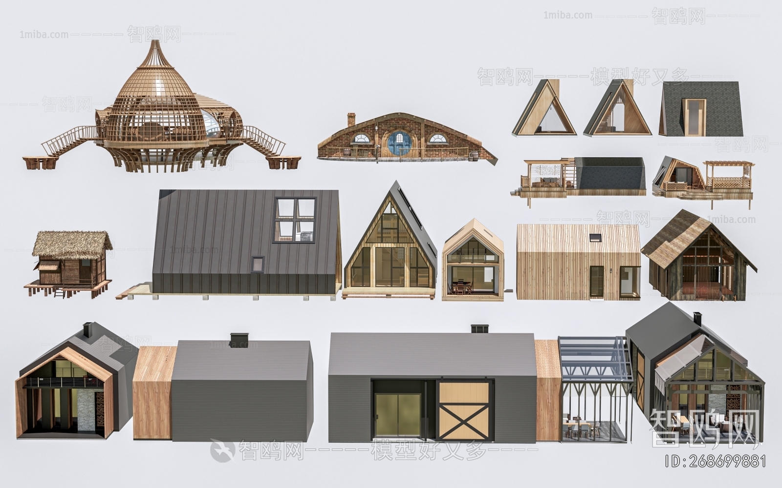 New Chinese Style Appearance Of Commercial Building