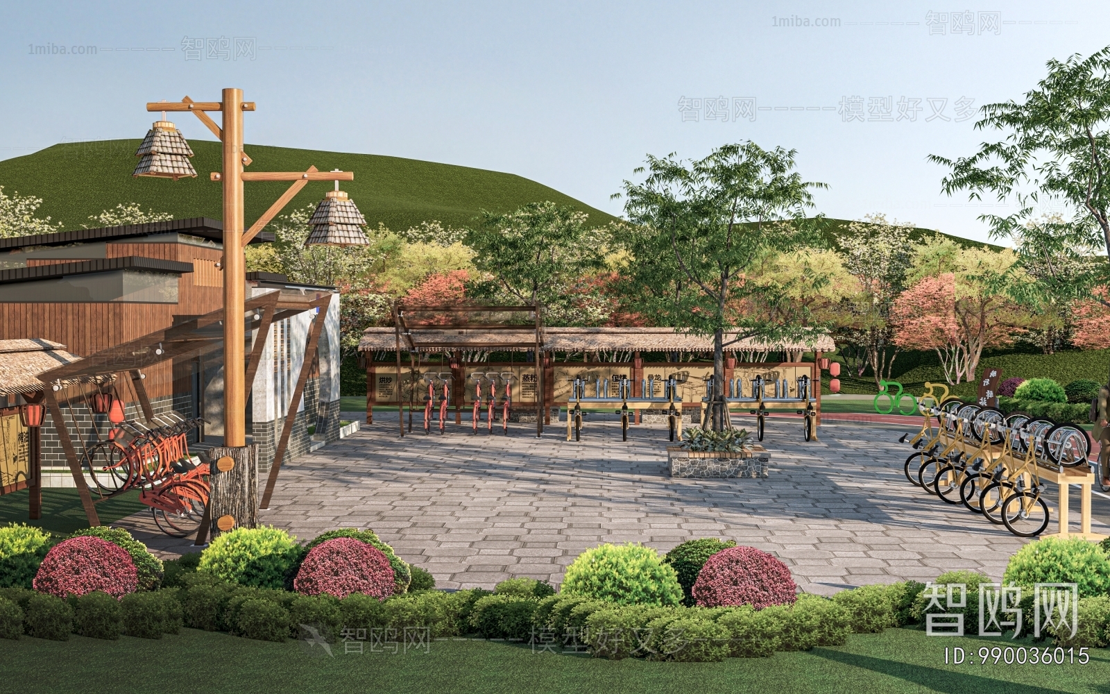 New Chinese Style Park Landscape