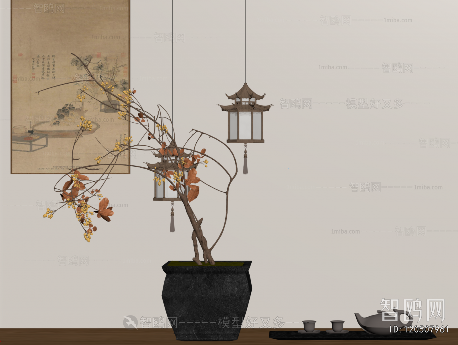 New Chinese Style Desktop Plant