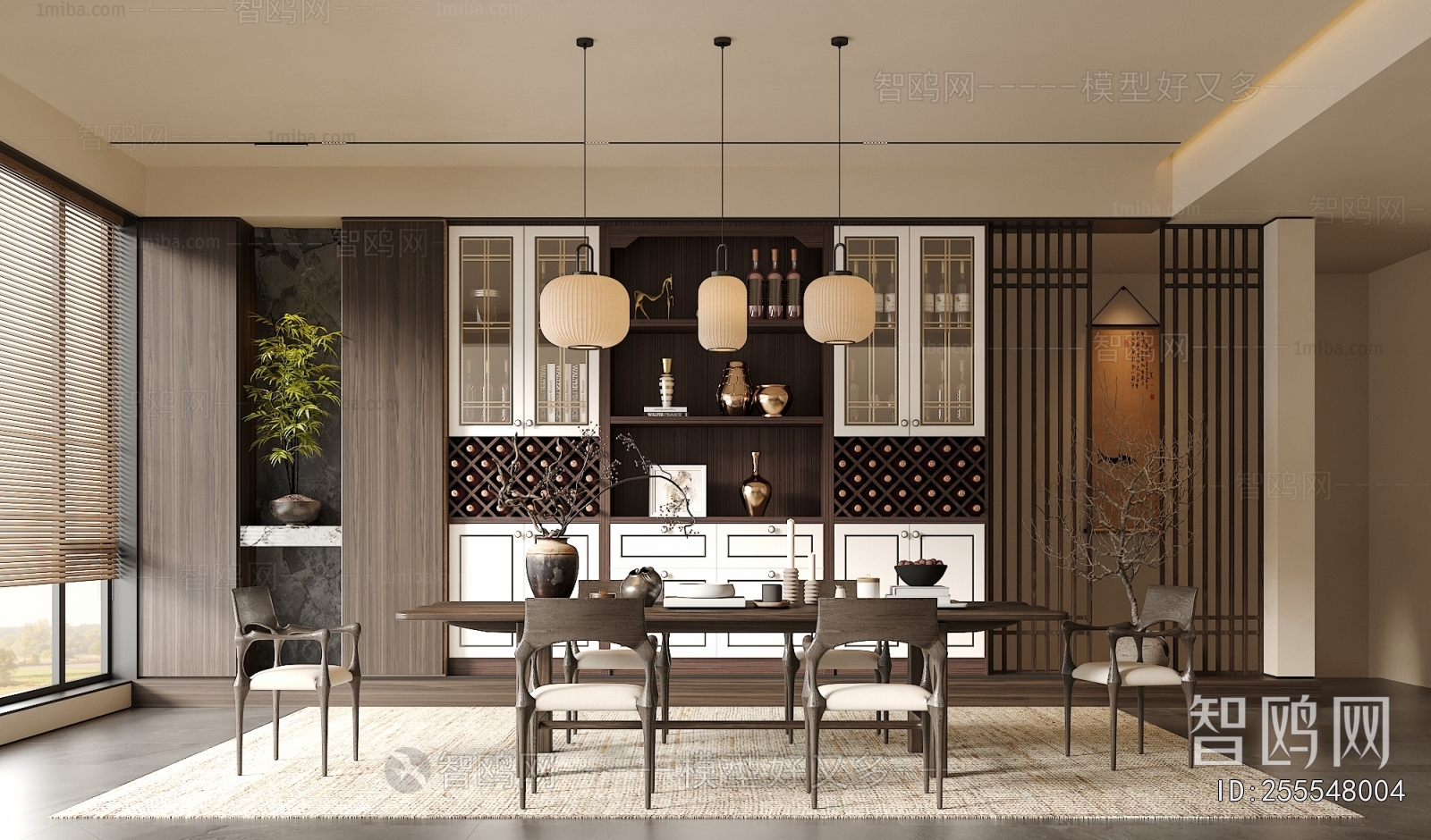 New Chinese Style Dining Room