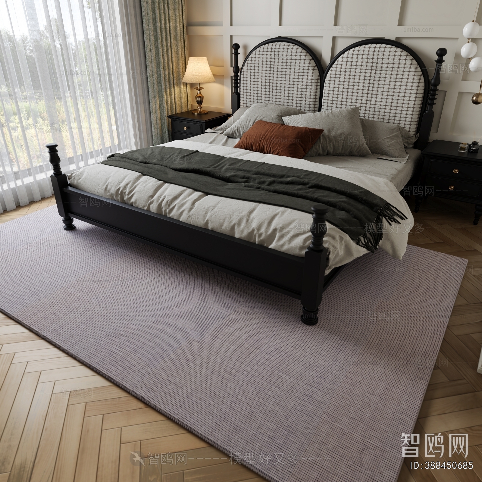French Style Double Bed