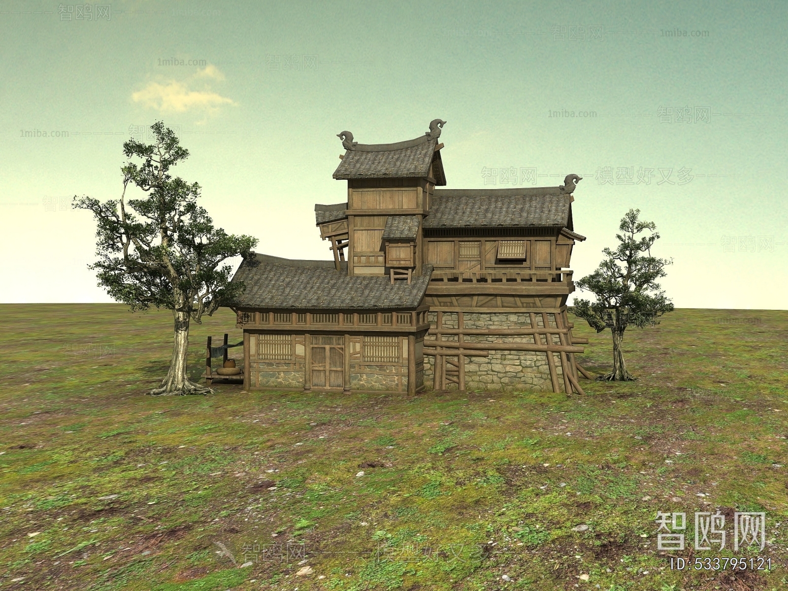 Chinese Style Ancient Architectural Buildings