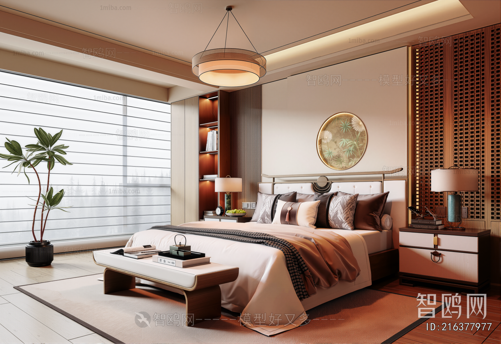 New Chinese Style Bedroom