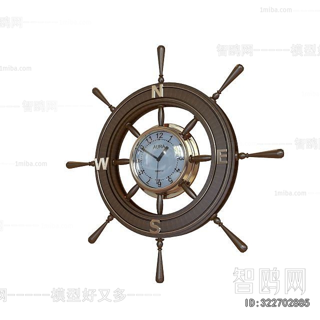Mediterranean Style Wall Clock