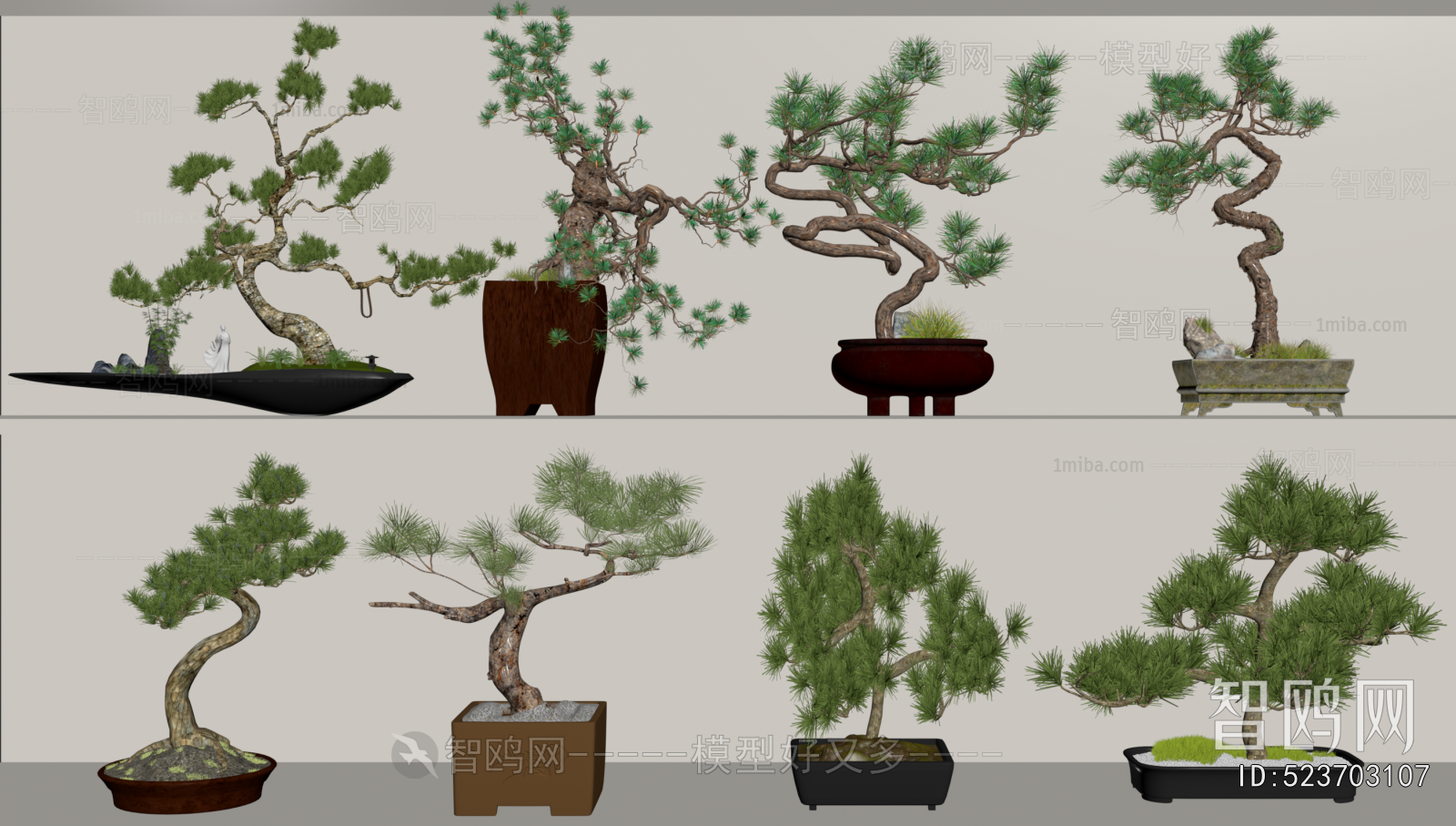 New Chinese Style Bonsai
