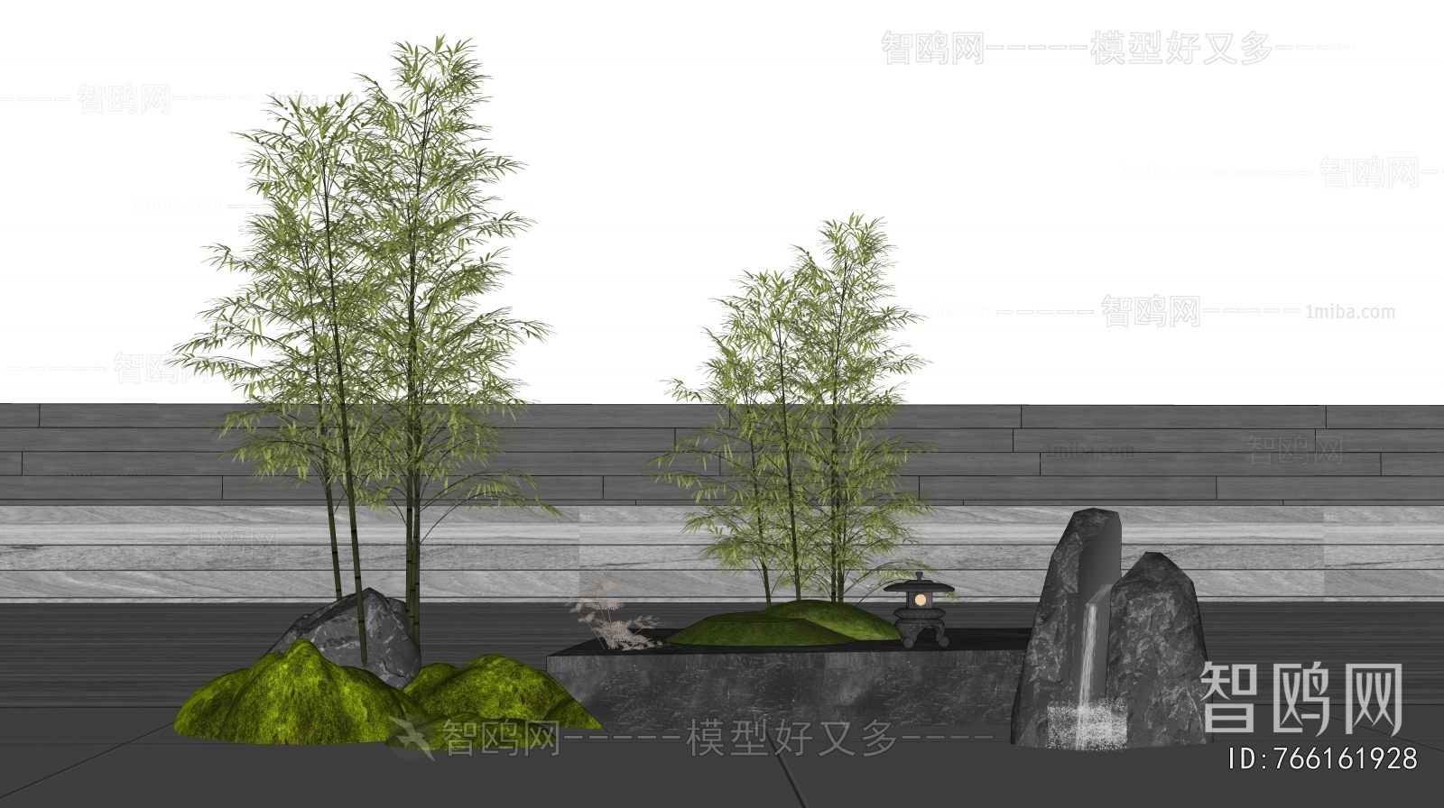 New Chinese Style Rockery Waterscape
