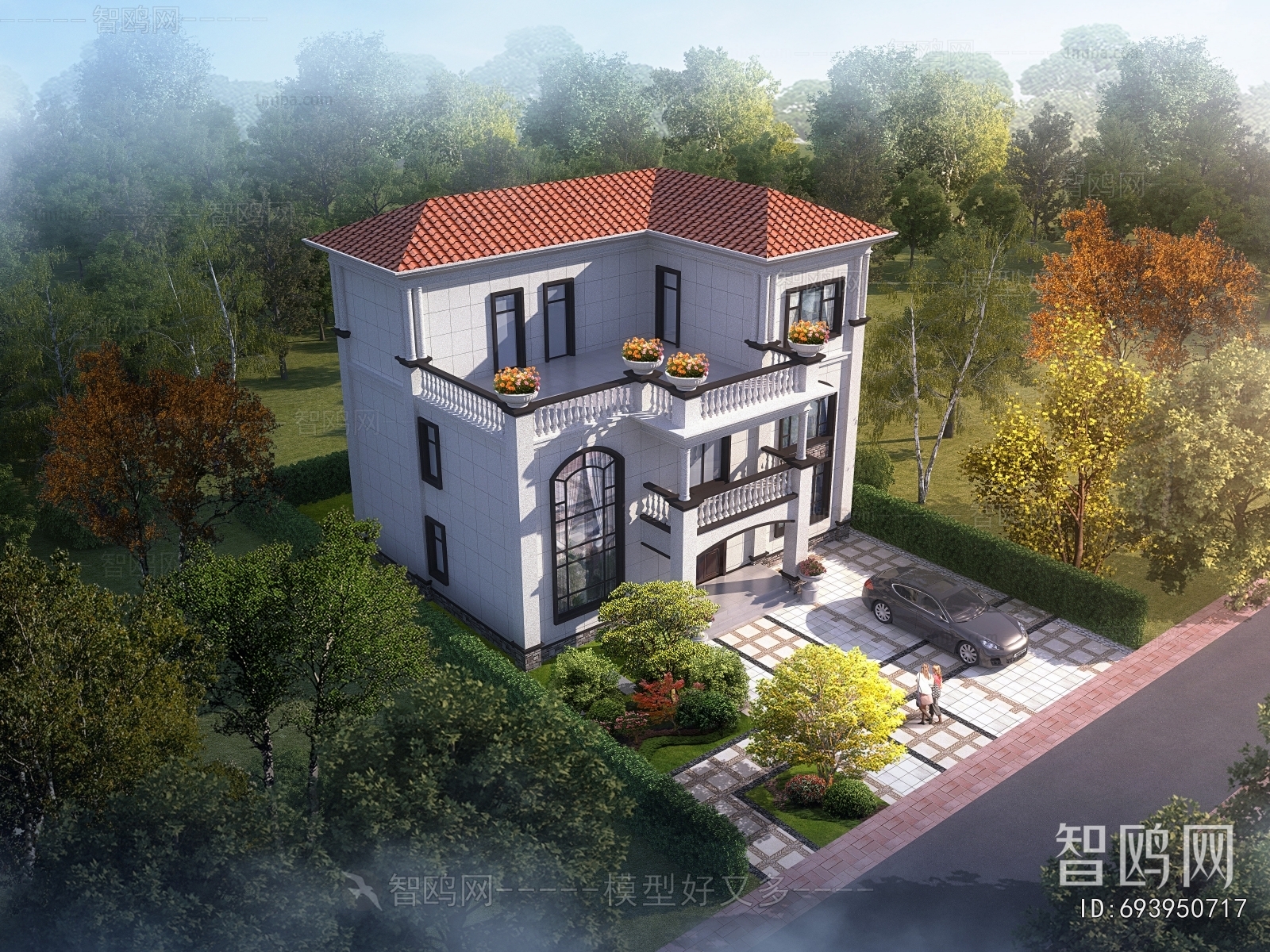 Simple European Style Detached Villa