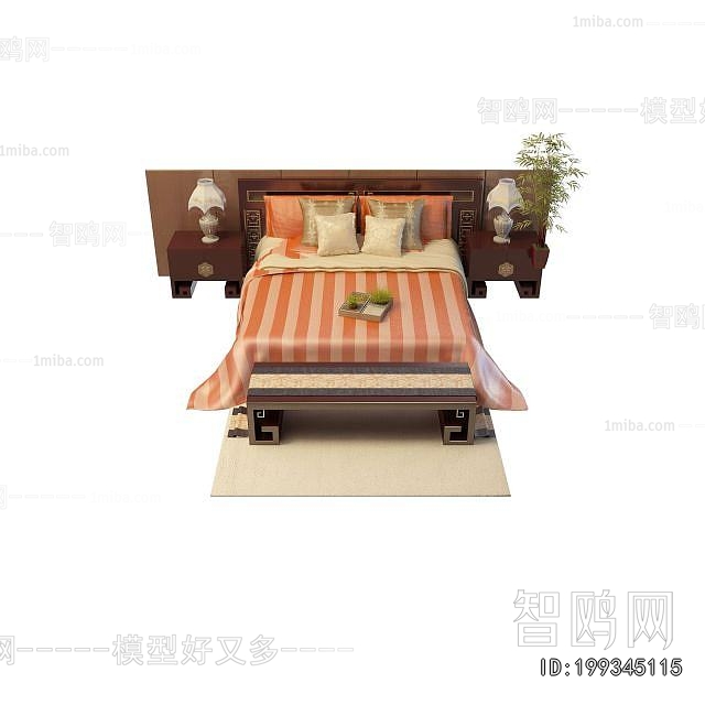 Chinese Style Double Bed