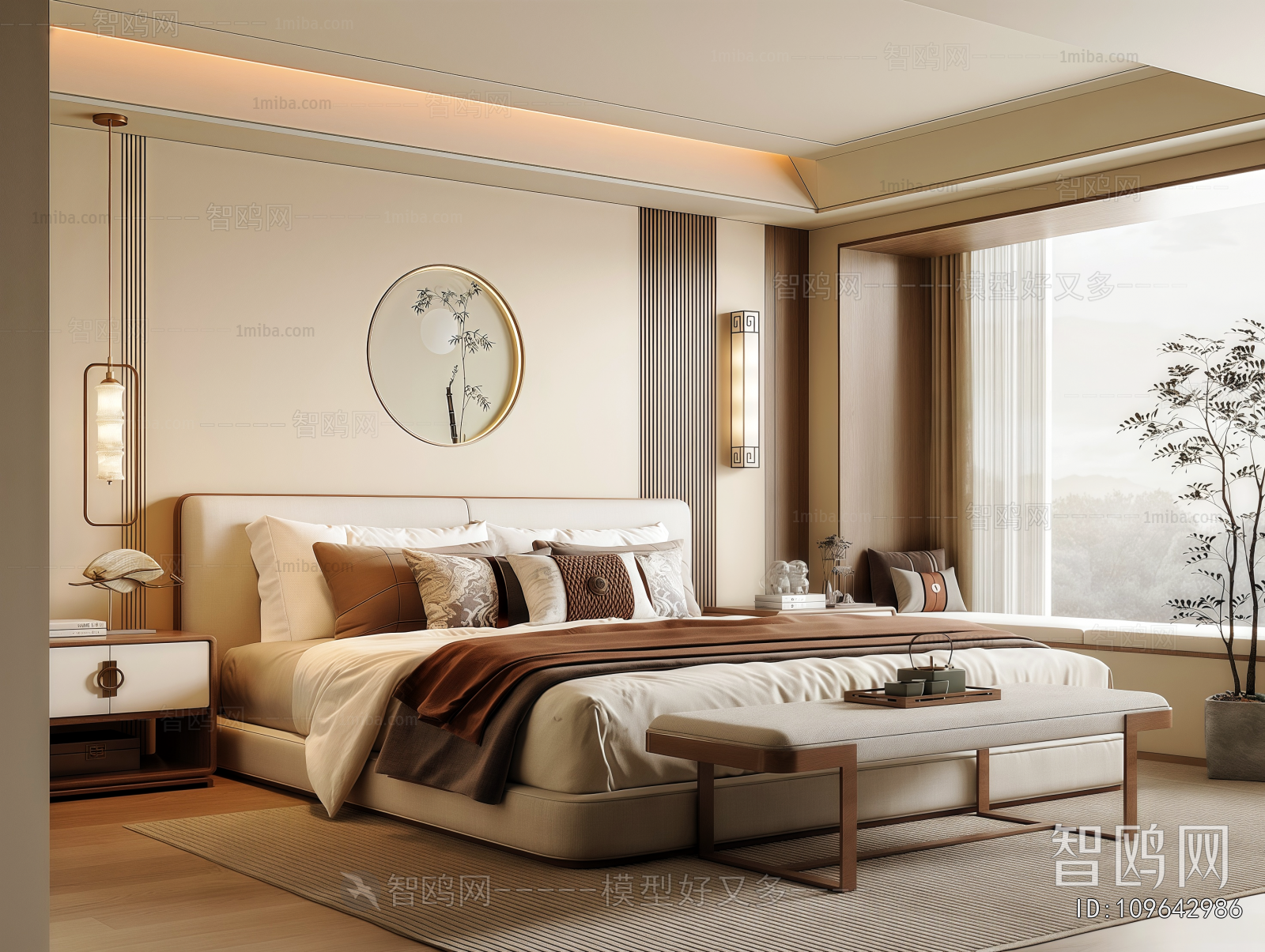 New Chinese Style Bedroom