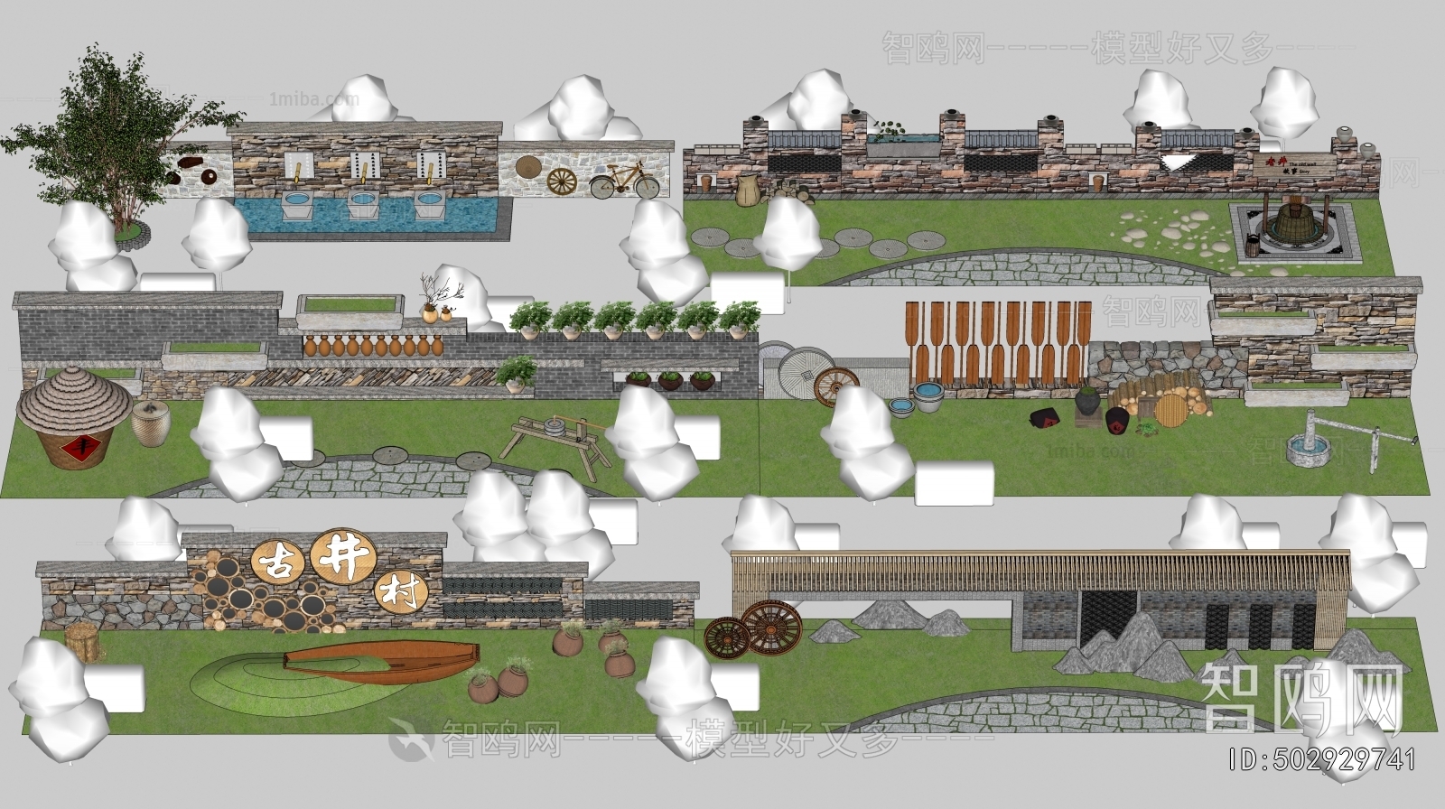 New Chinese Style Landscape Wall