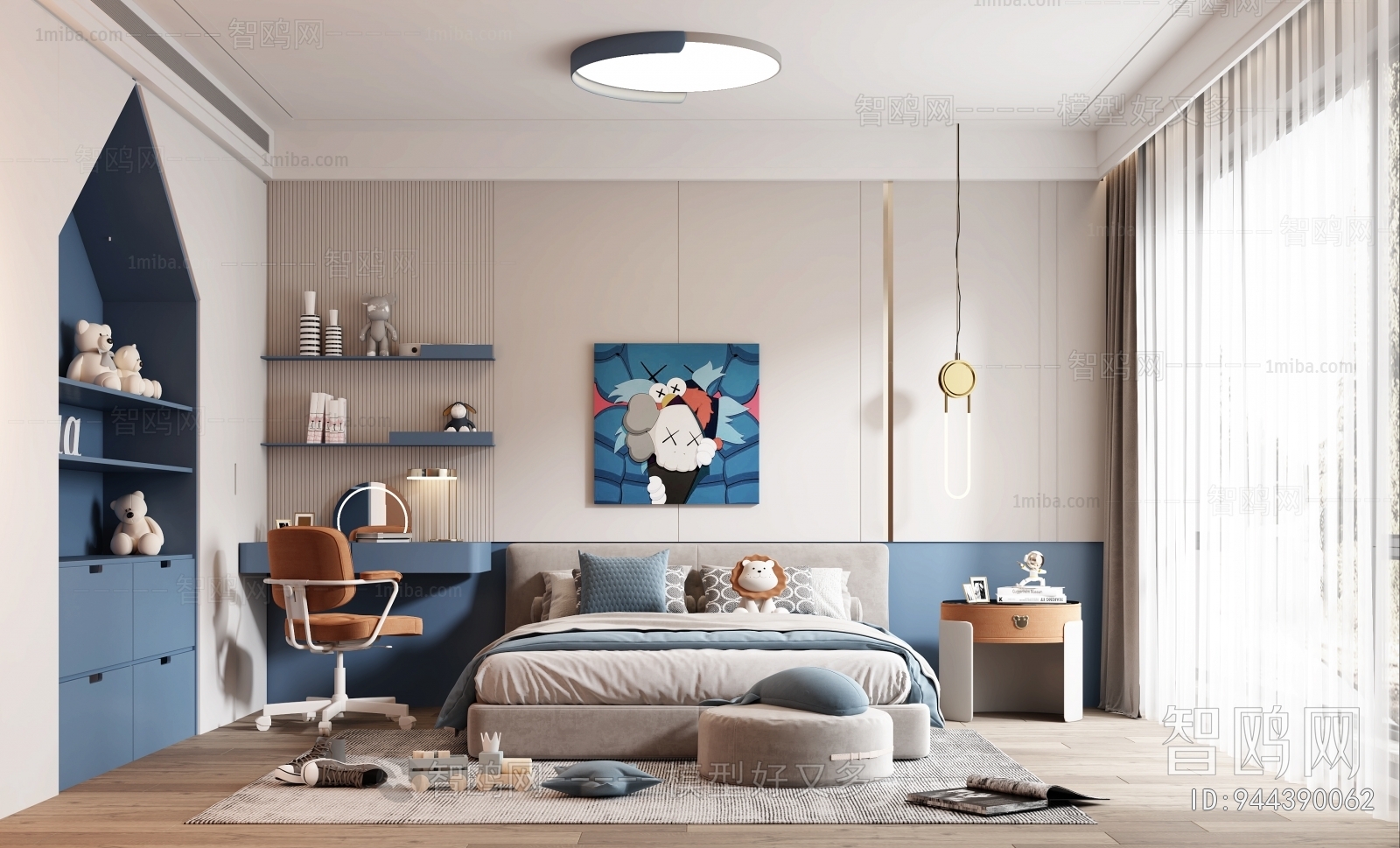 Modern Boy's Room And Son's Room