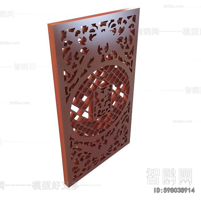 New Chinese Style Wooden Screen Partition