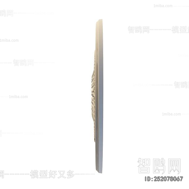 European Style Plaster Carved Top Plate