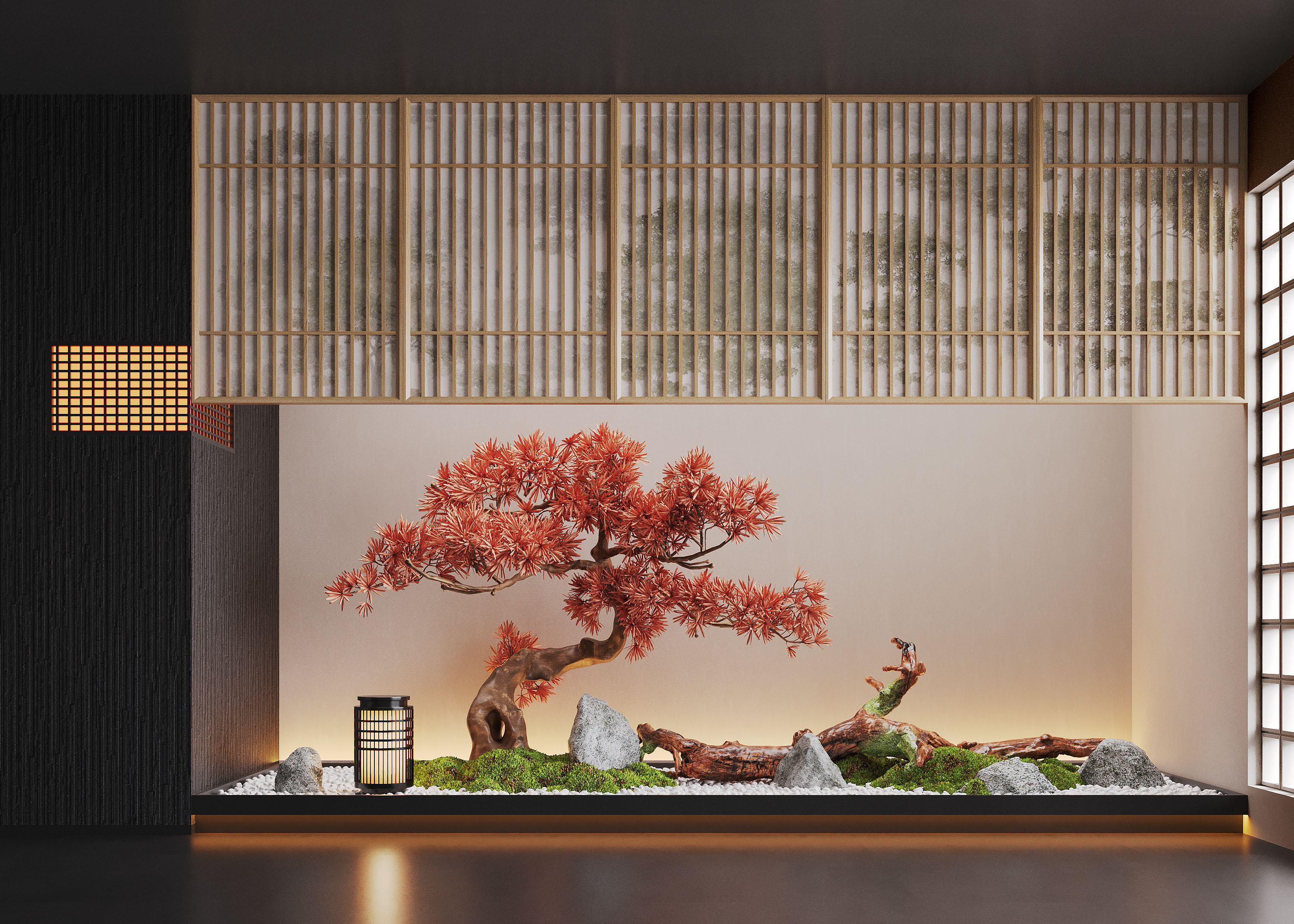 新中式室内景观造景-2470341