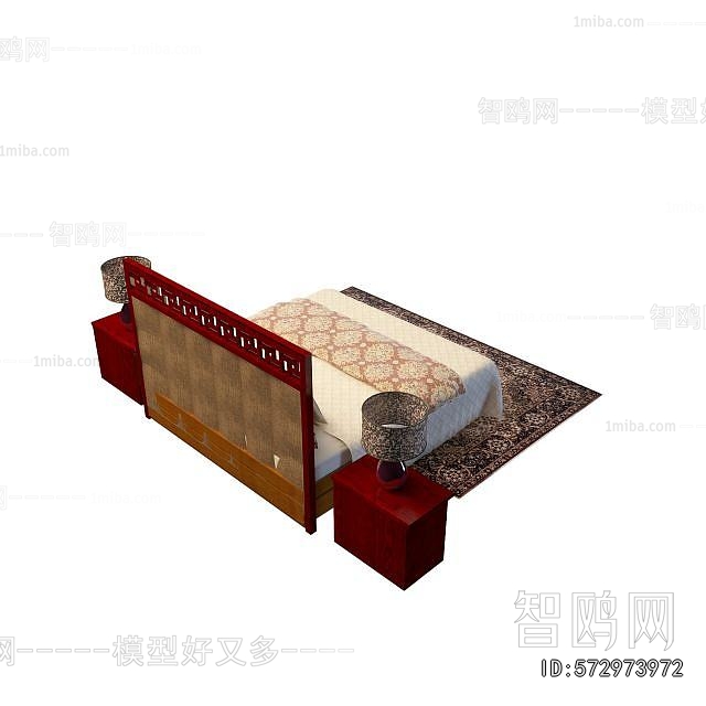 Chinese Style Double Bed