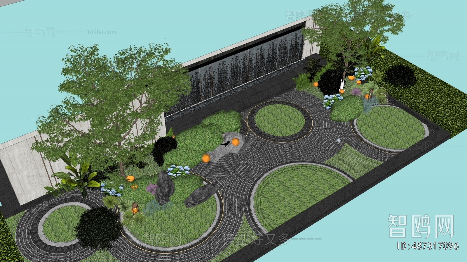 Modern Rockery Waterscape