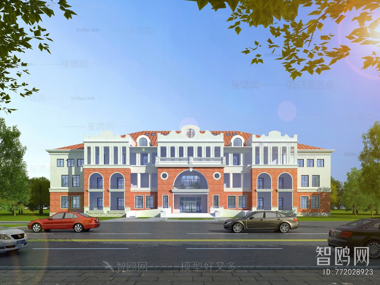 European Style Appearance Of Commercial Building