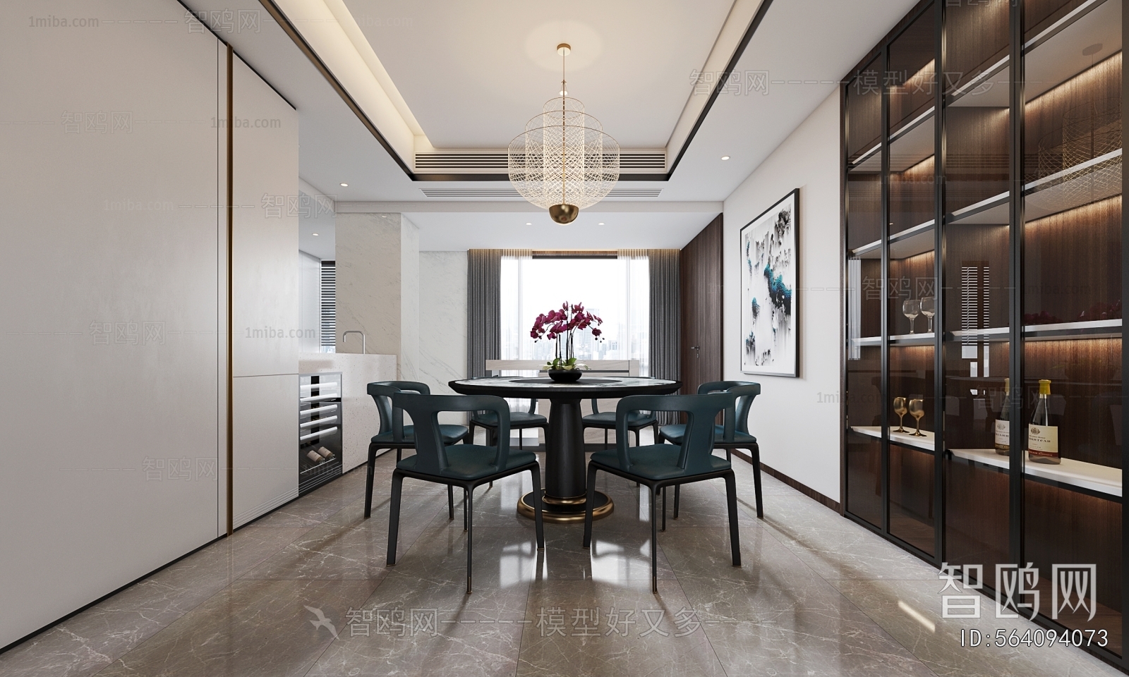 New Chinese Style Dining Room