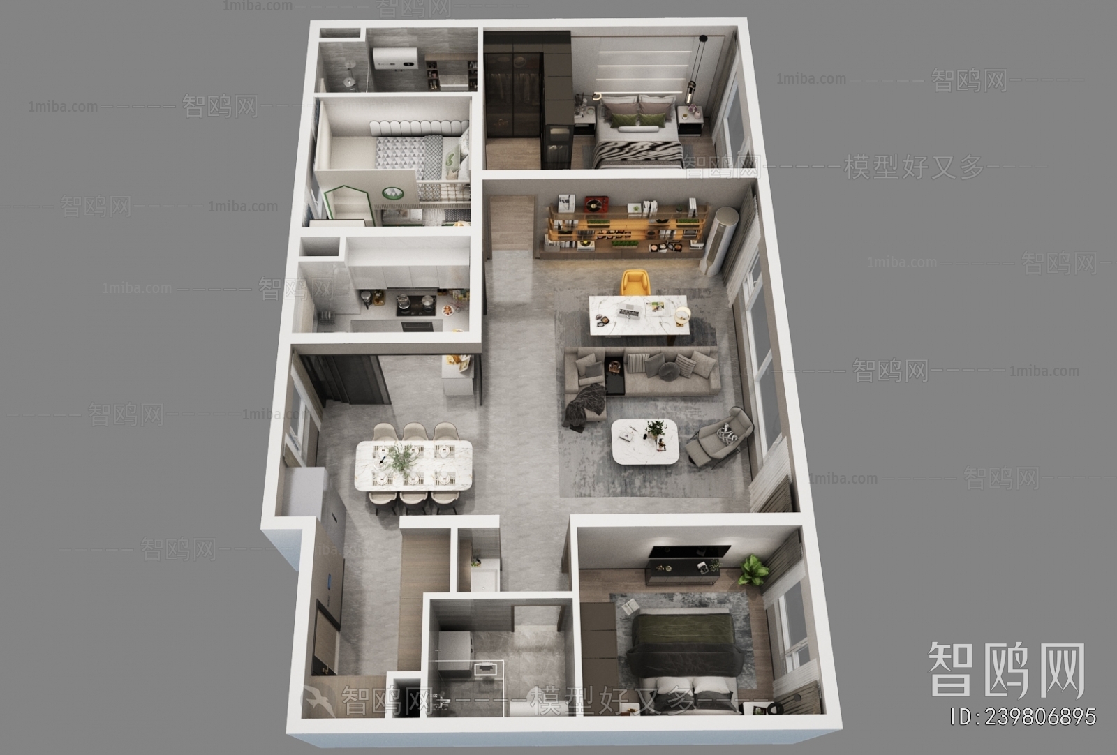 Modern A Bird's-eye View Of Home Decoration