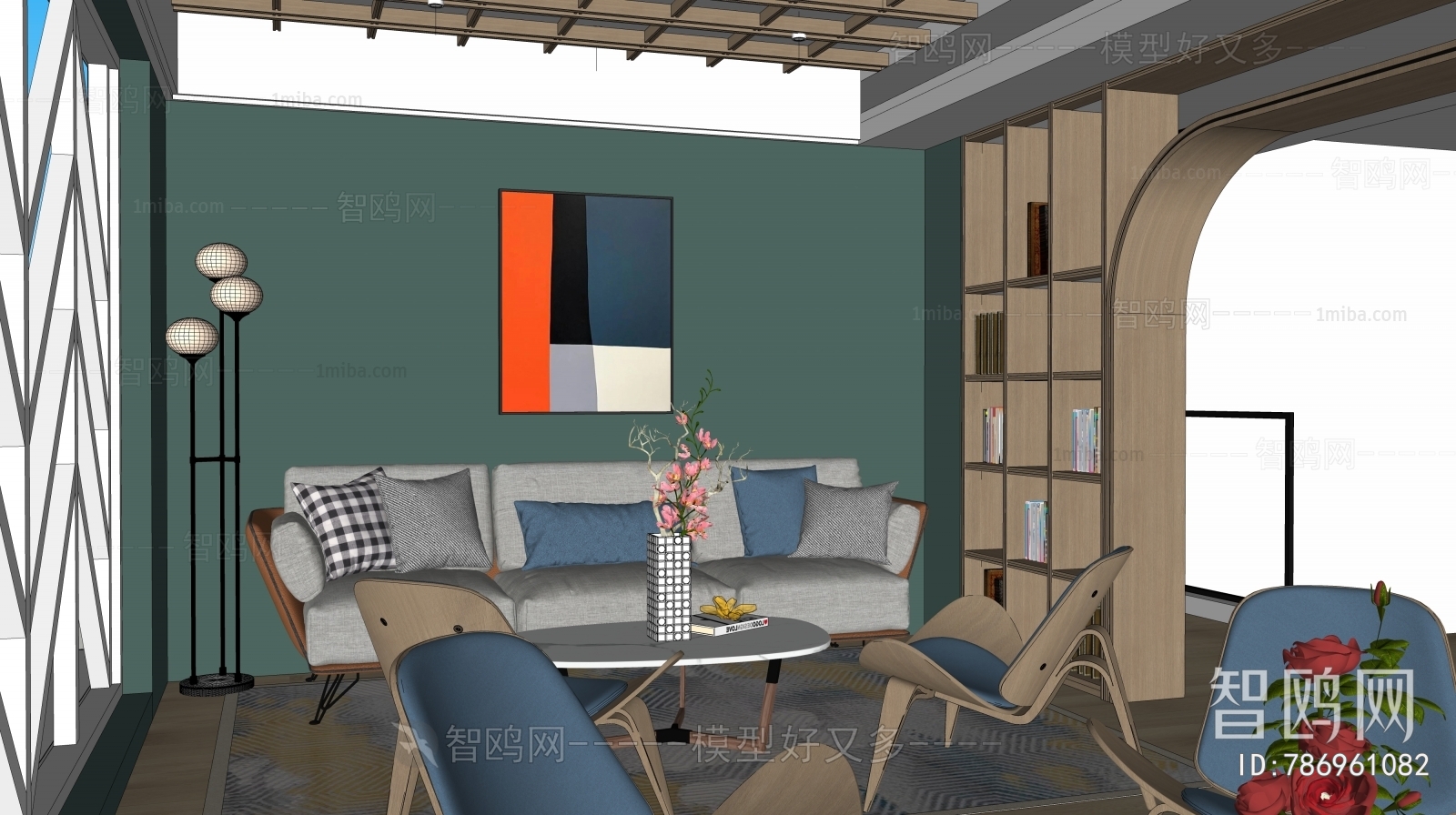 Modern Office Negotiation Area