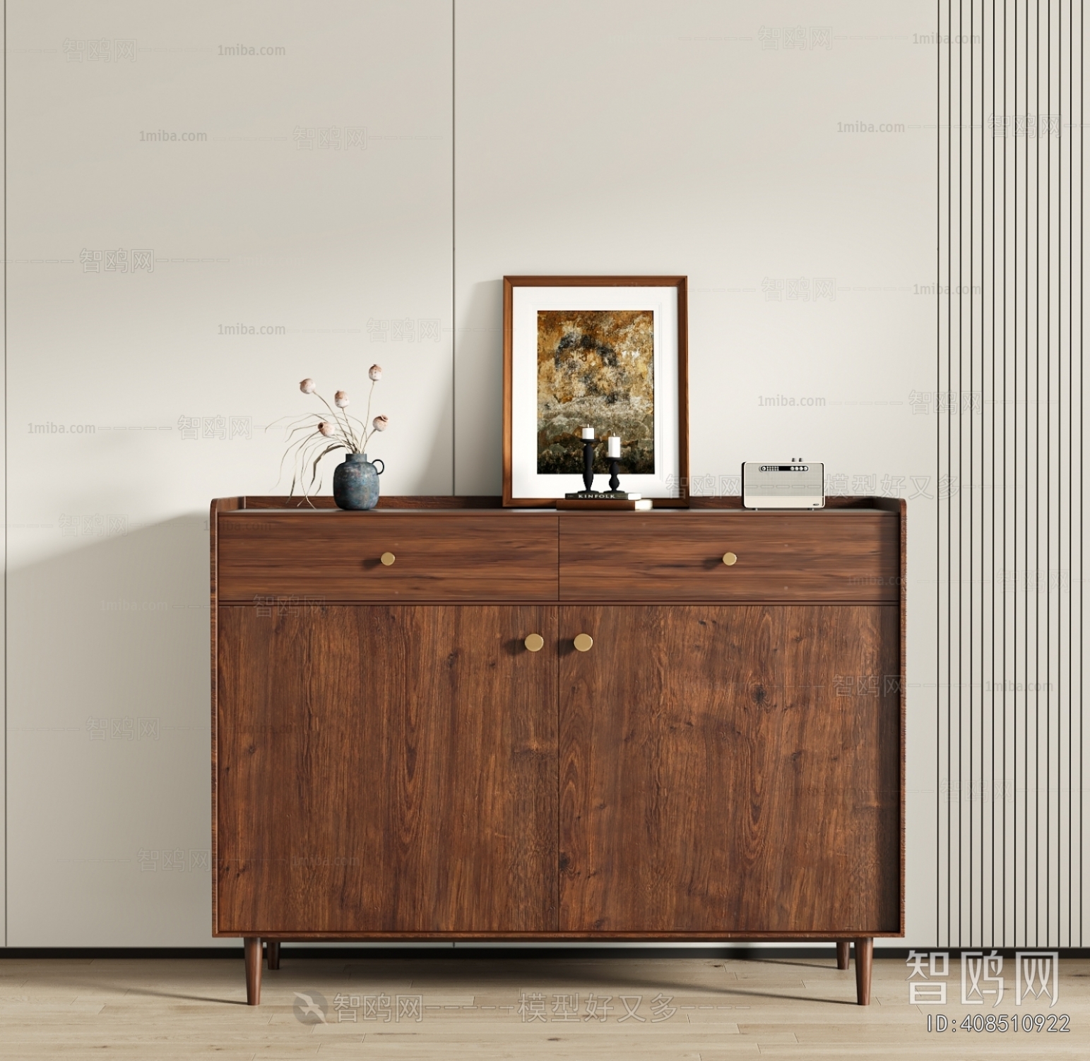 Wabi-sabi Style Shoe Cabinet