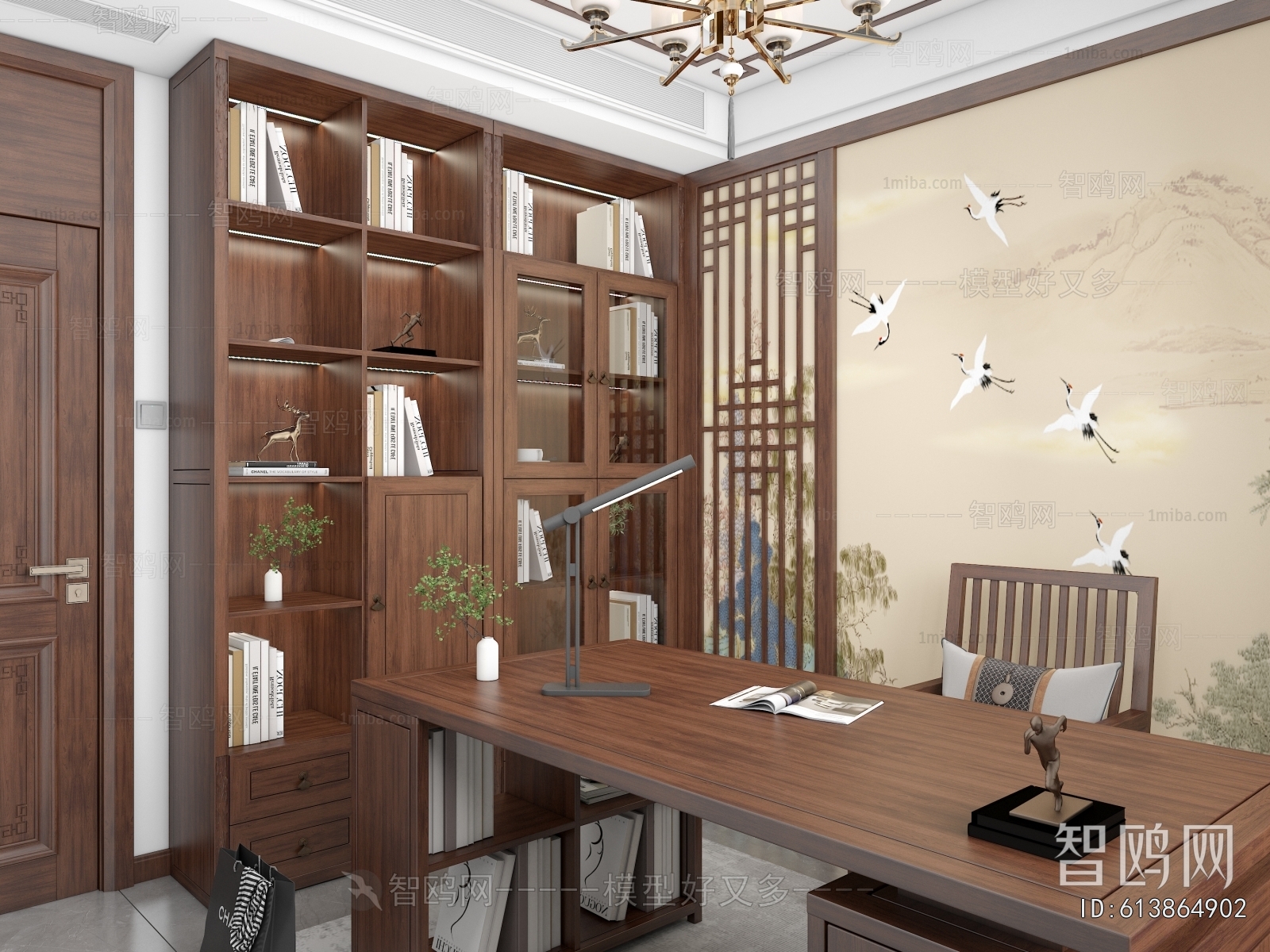 New Chinese Style Study Space