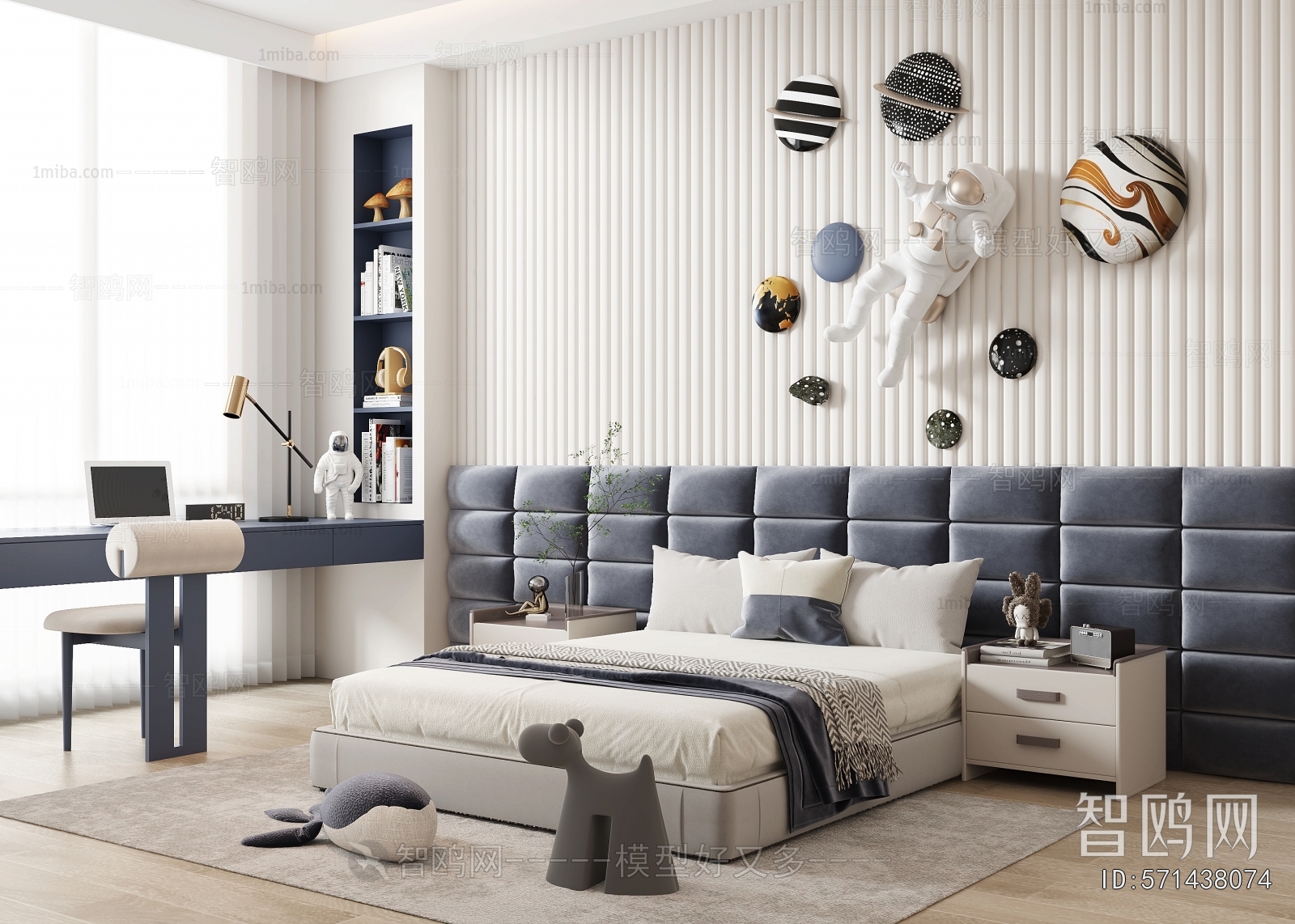 Modern Boy's Room And Son's Room