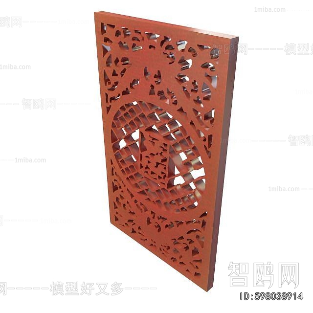 New Chinese Style Wooden Screen Partition