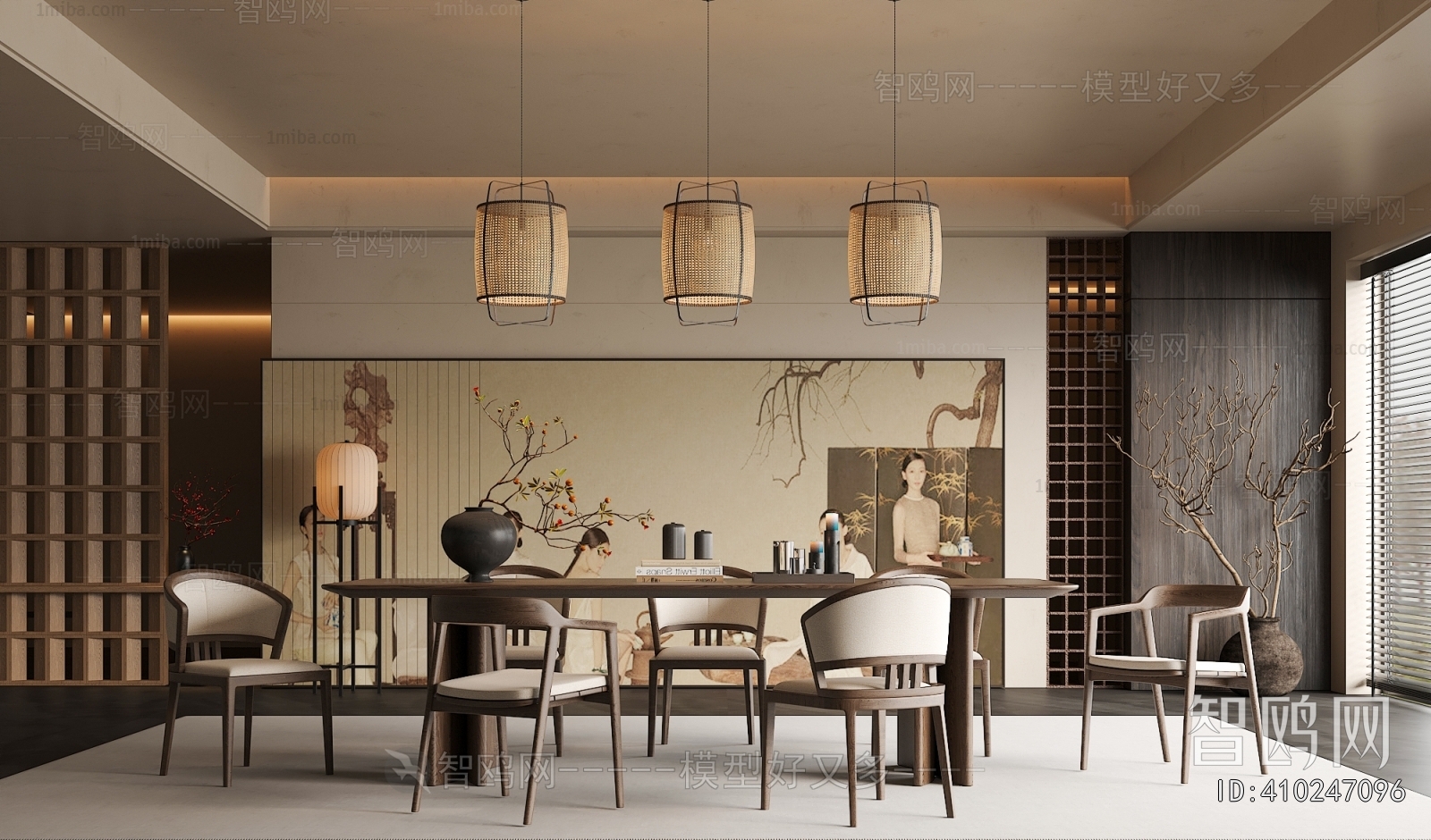 New Chinese Style Dining Room