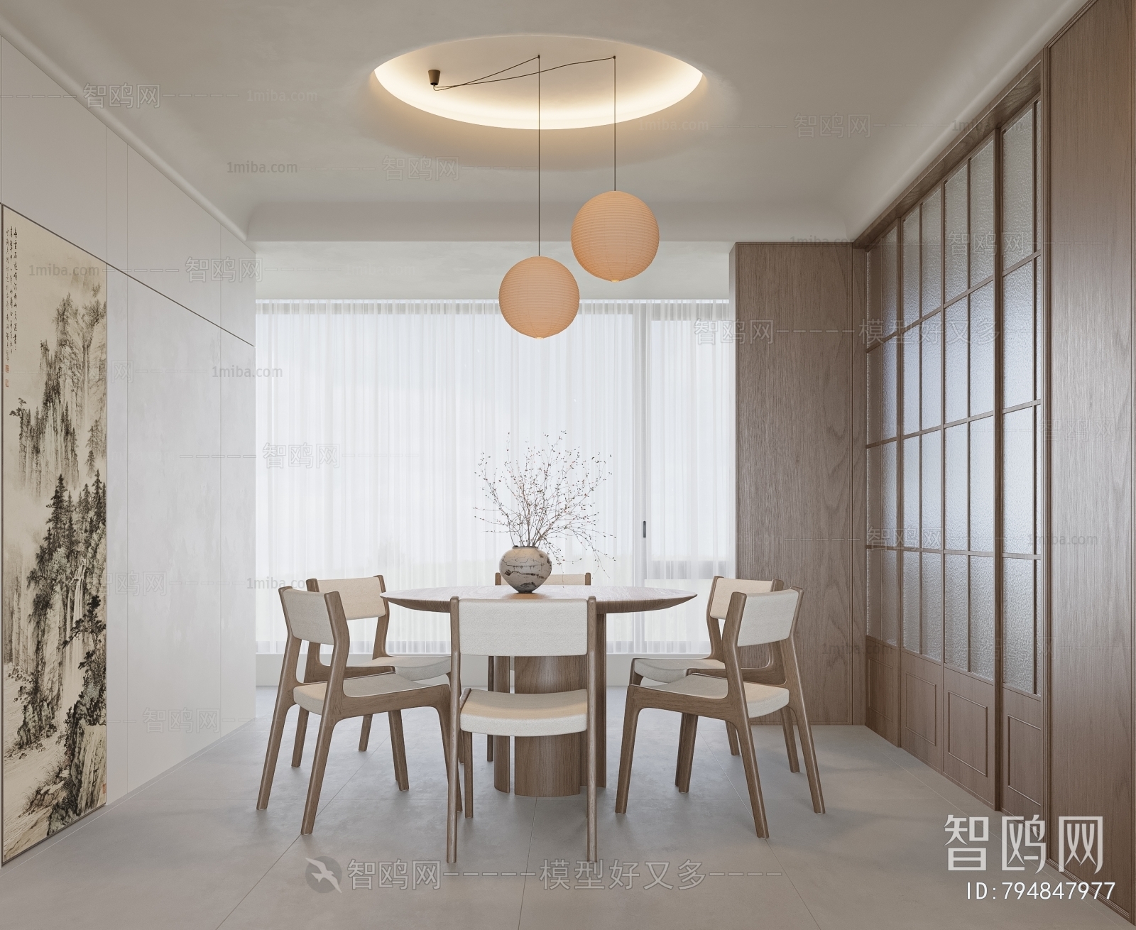 New Chinese Style Dining Room